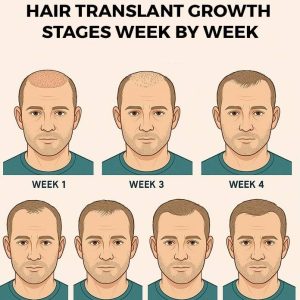 Hair transplant growth stages week by week – A full hair transplant timeline