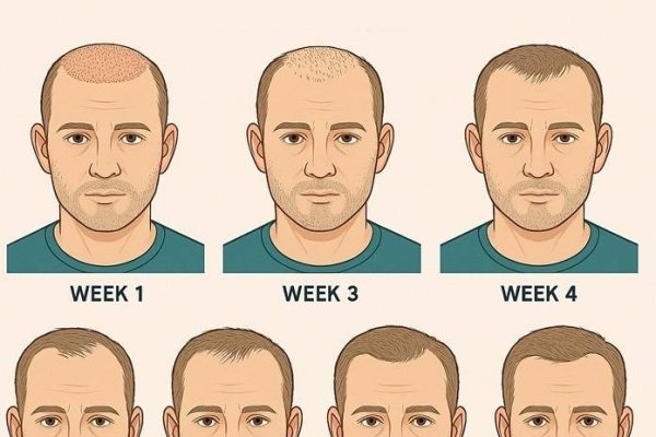 Hair transplant growth stages week by week – A full hair transplant timeline